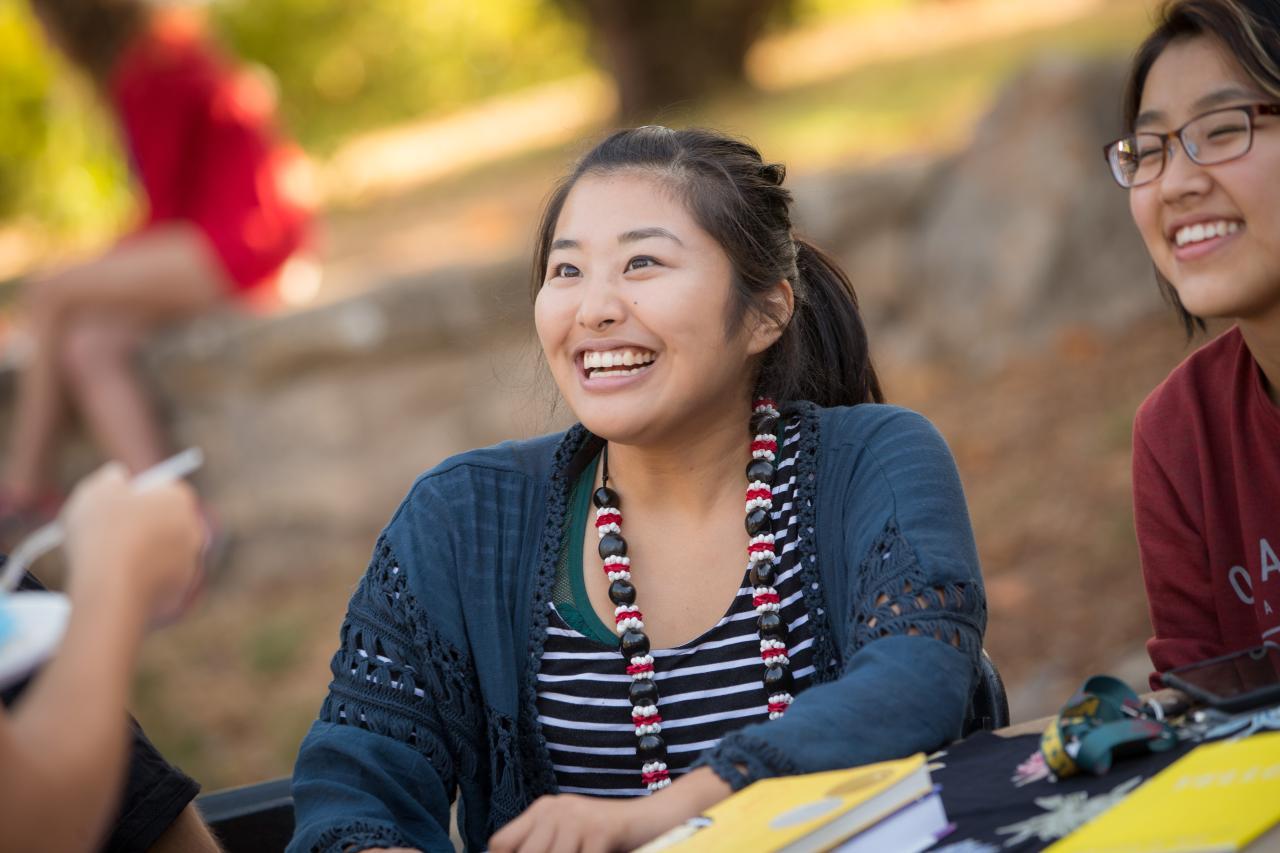 Student smiling