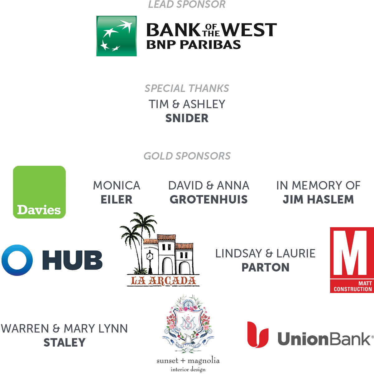 President's Breakfast 2022 Sponsors