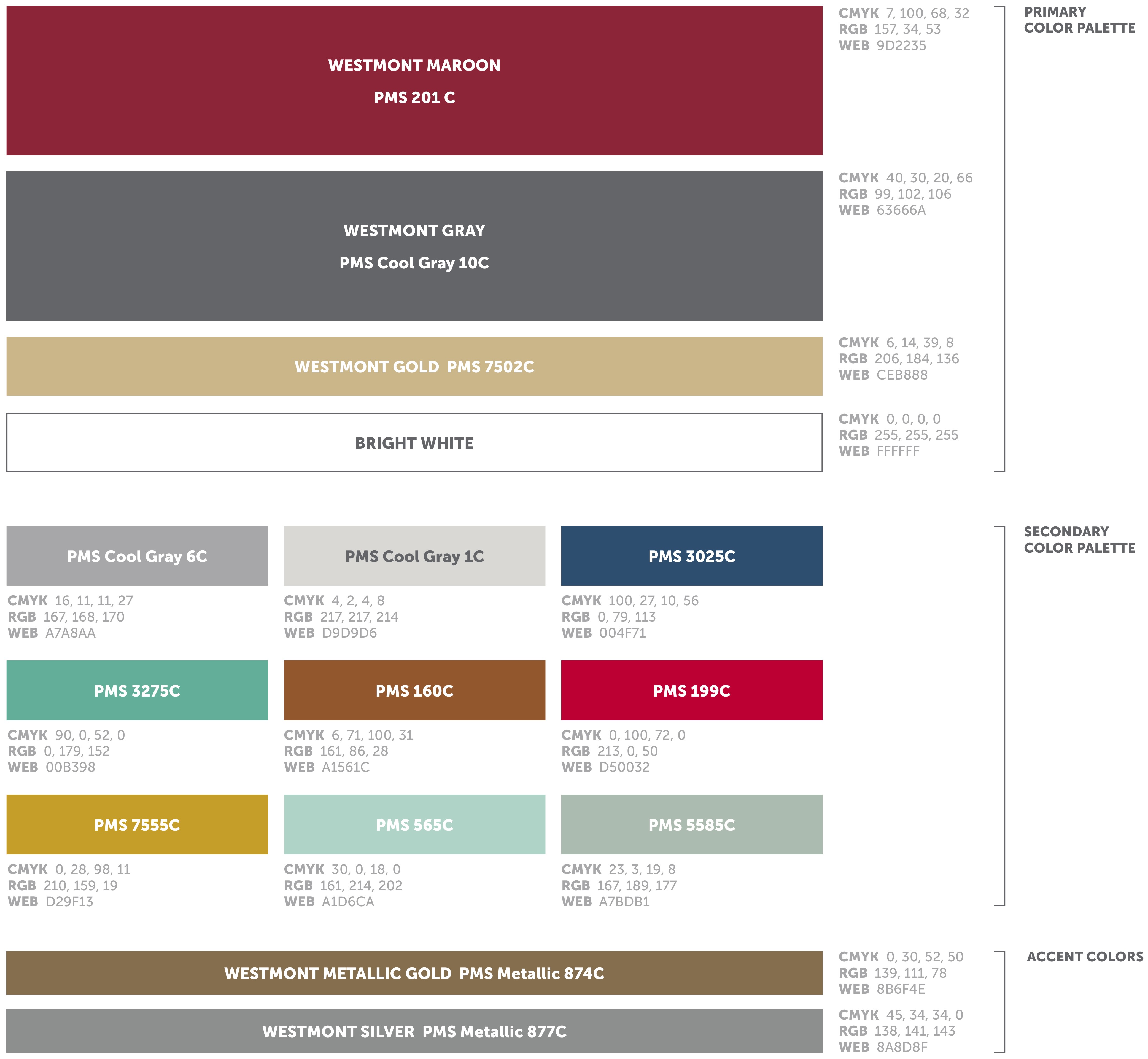 westmont Color Palette