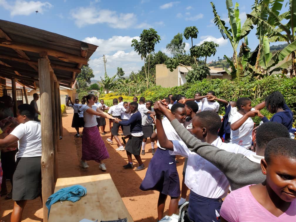 girls dancing in Bulwanyi and Kabale, Uganda