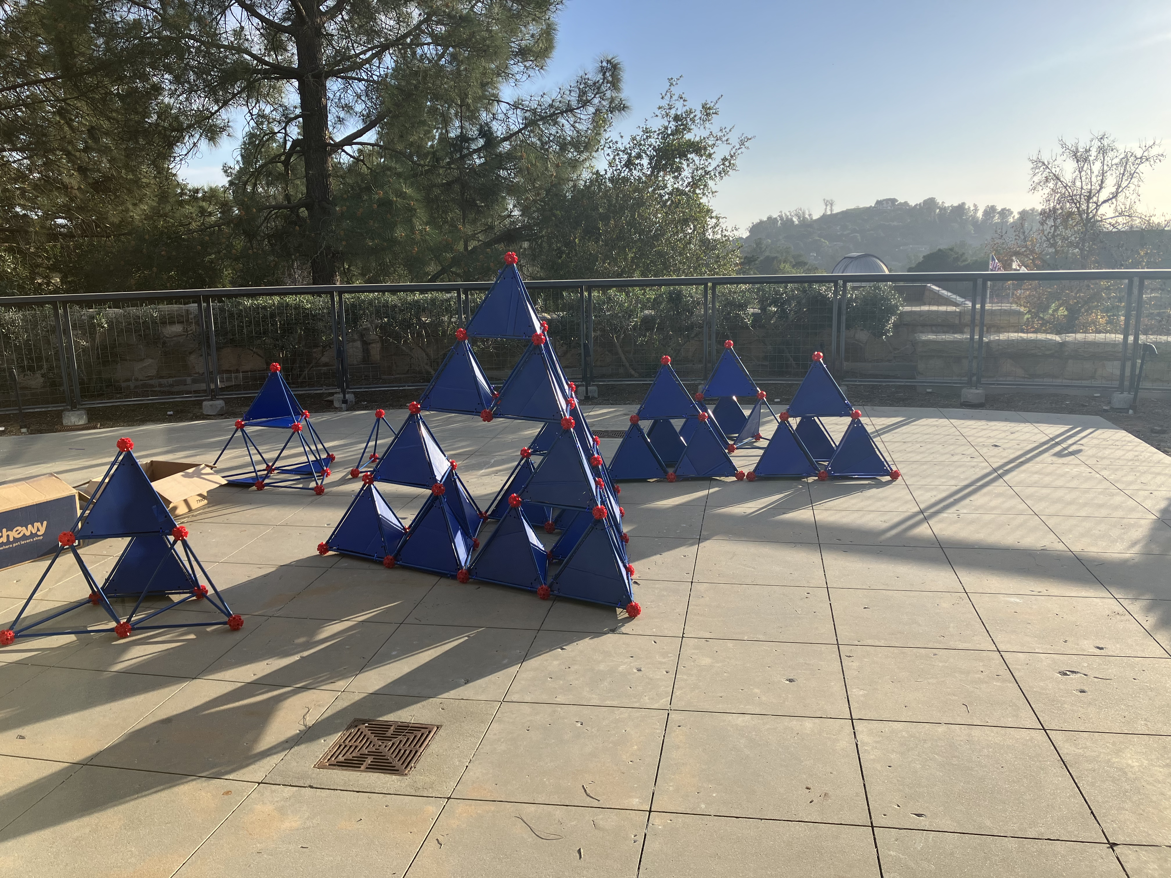 Group Construction of the Sierpinkski Pyramid in Progress!