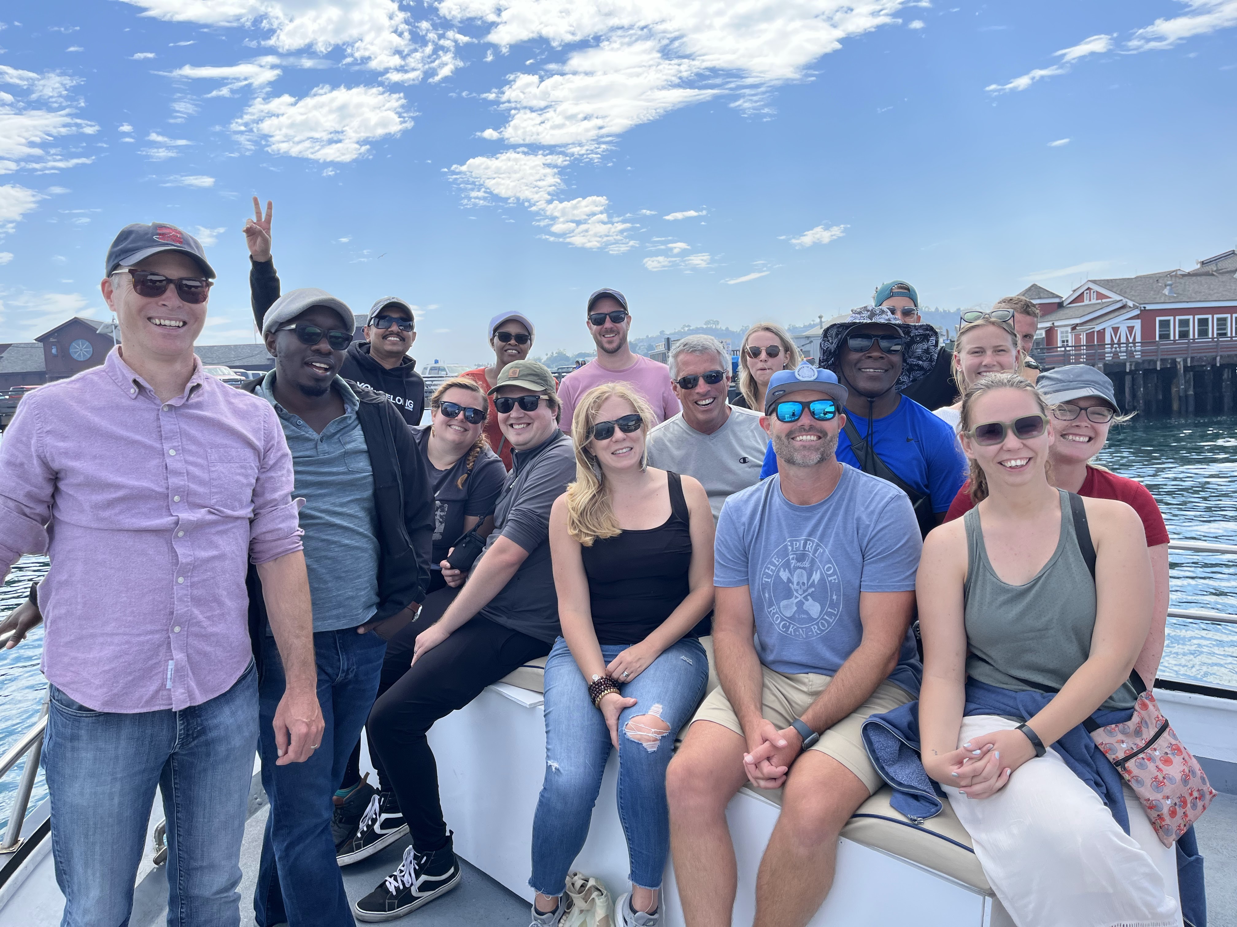 New Frontiers members enjoyed a boat ride in the Santa Barbara Harbor.