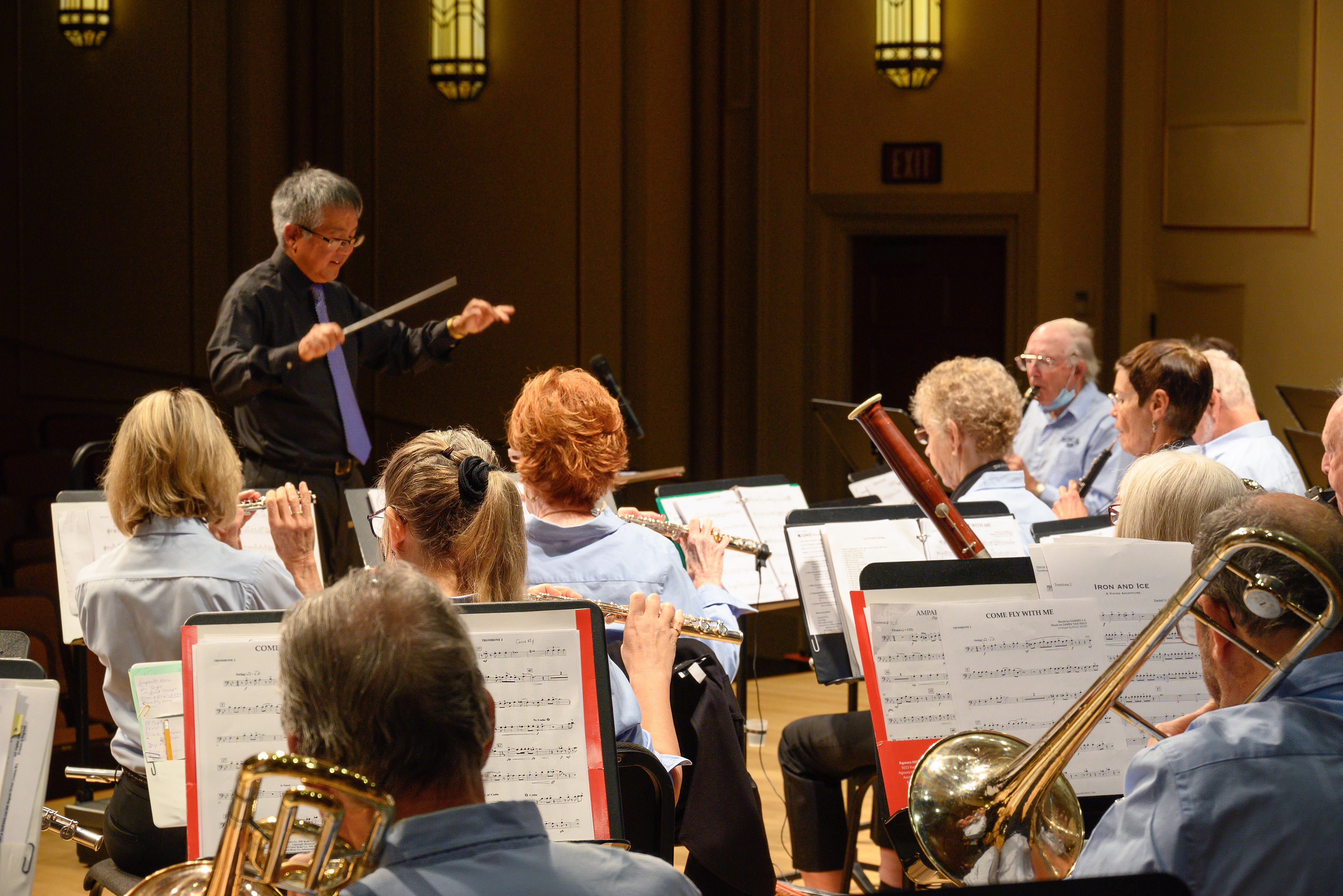 Paul conducts the Prime Time Band in Santa Barbara