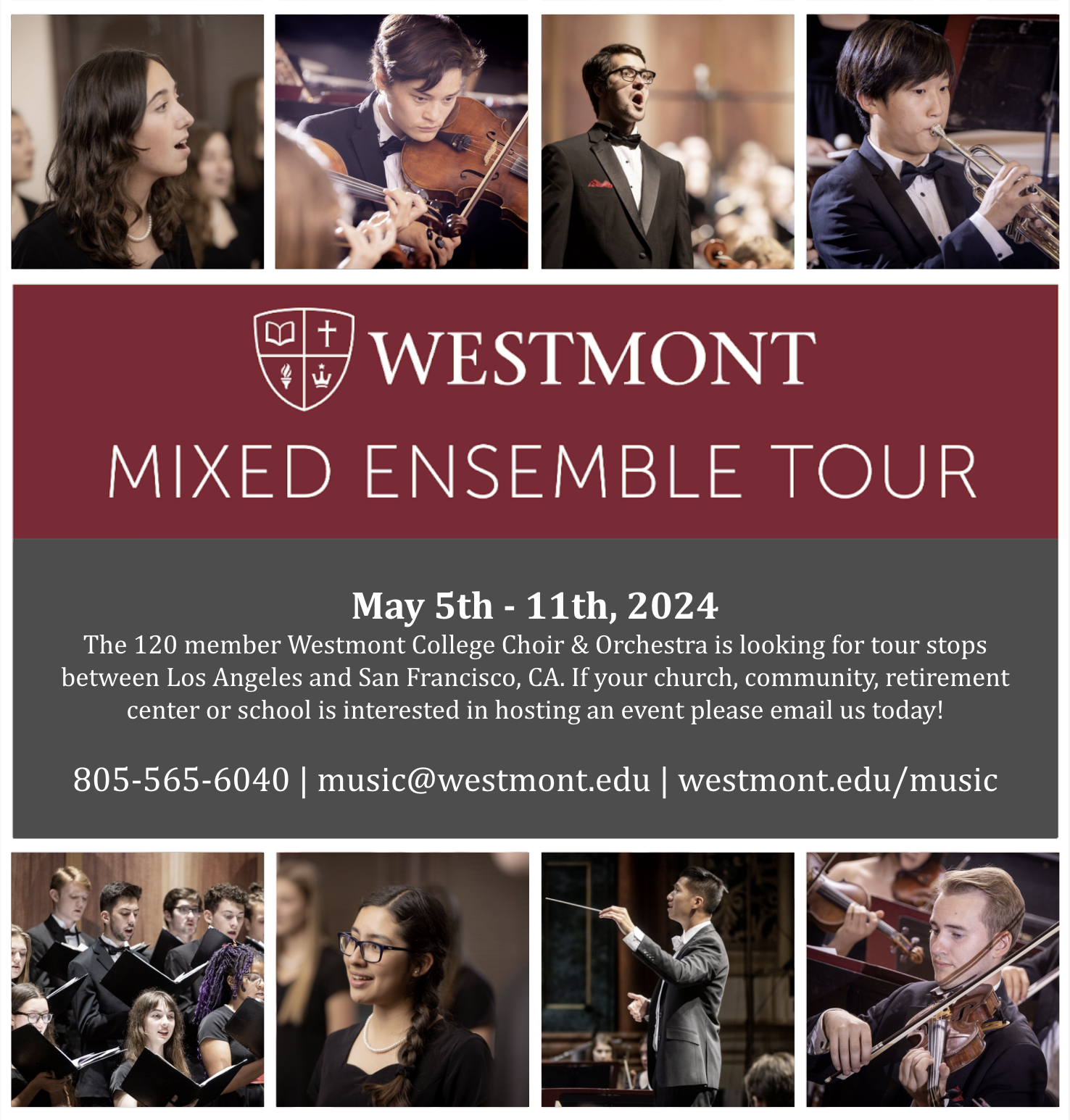 Mixed Ensemble Tour Flyer