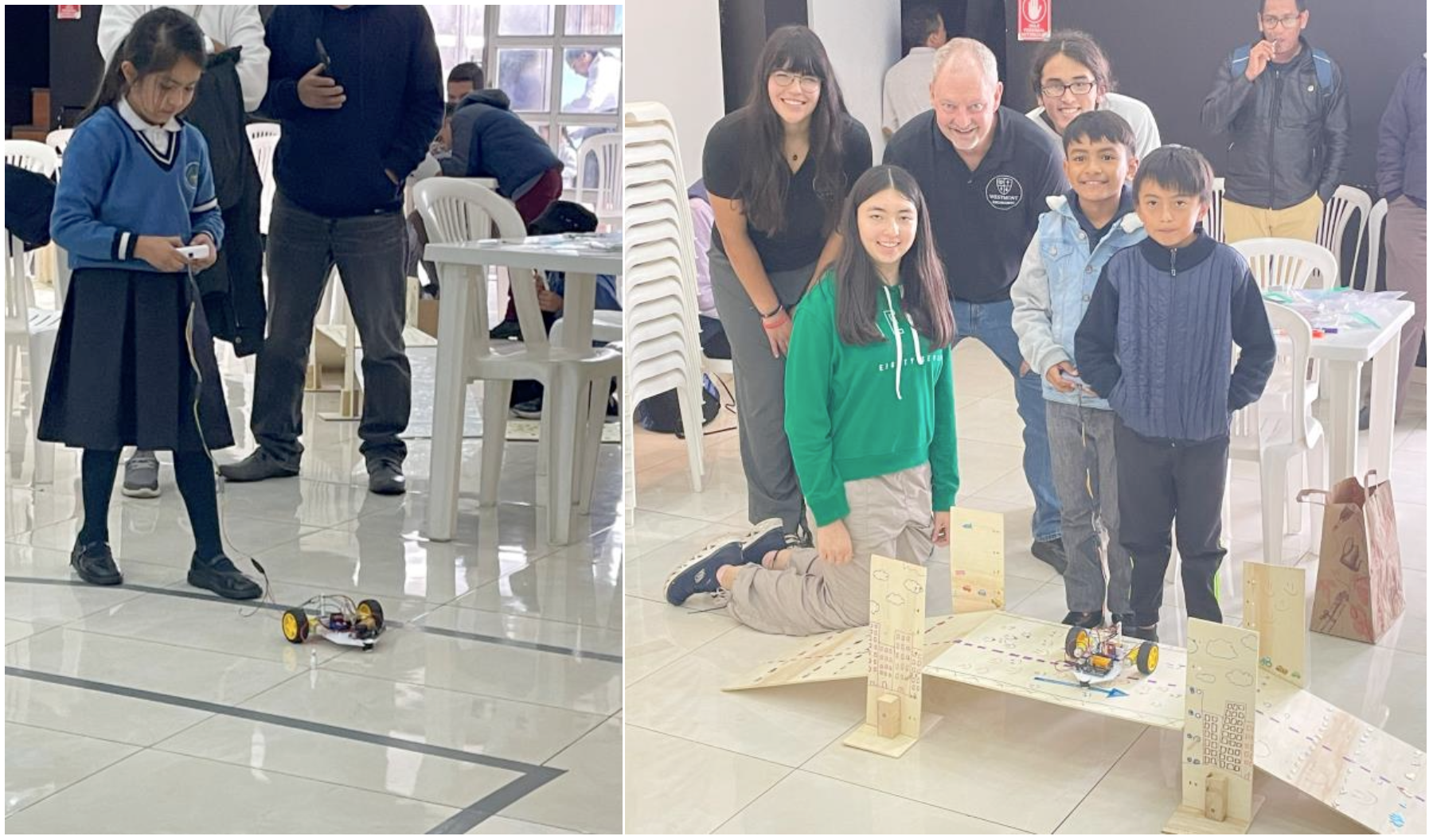 Westmont Engineering students design and build STEM educational training kits for AM to use.