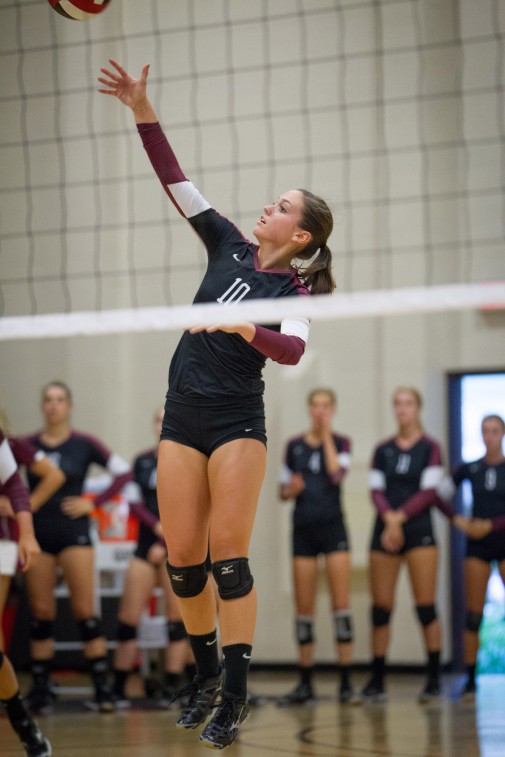 Junior outside hitter Madison Serrano
