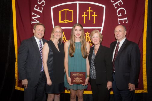 Lauren McCoy with Gayle D. Beebe, Kirsten Moore and Gerd and Pete Jordano