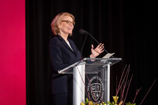 Peggy Noonan, a Pulitzer Prize-winning columnist at the Wall Street Journal, spoke at the 14th annual Westmont President’s Breakfast on Feb. 22