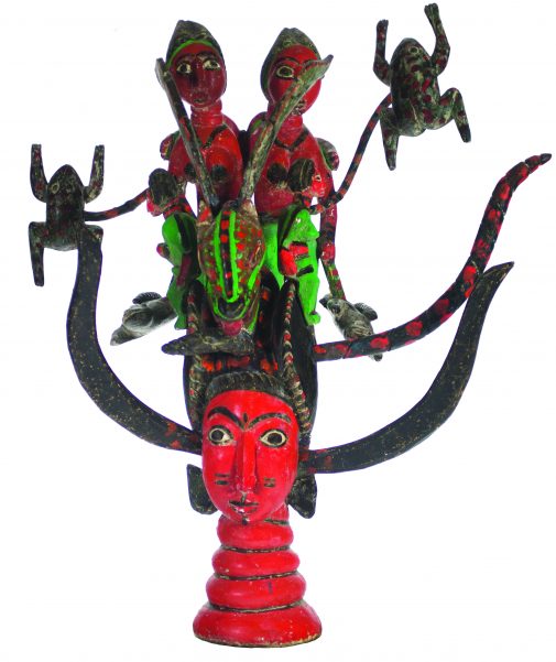 Sierra Leone, Temne Artist, "Mami Wata, Ode-Lay Society Mask," Polychrome on Wood, gift of Fima and Jere Lifshitz