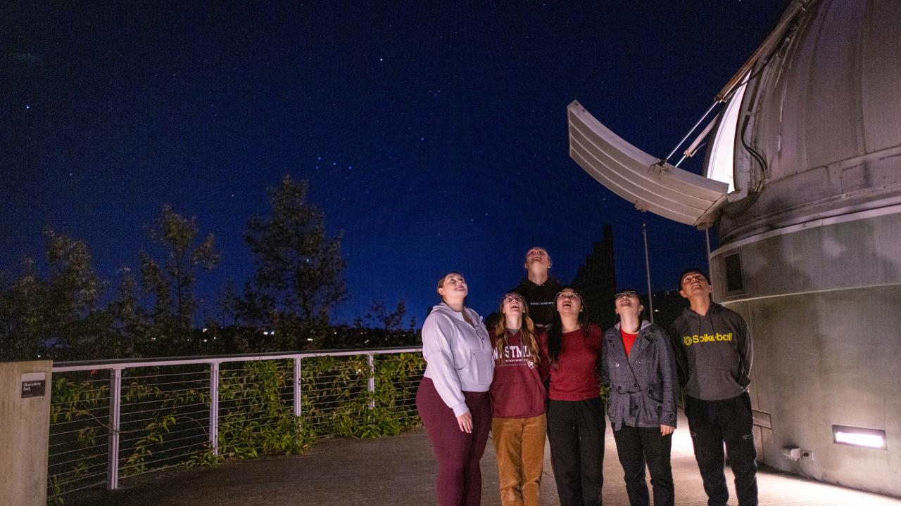 astrology students looking at stars
