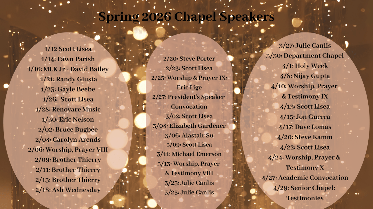 Spring 2026 speakers