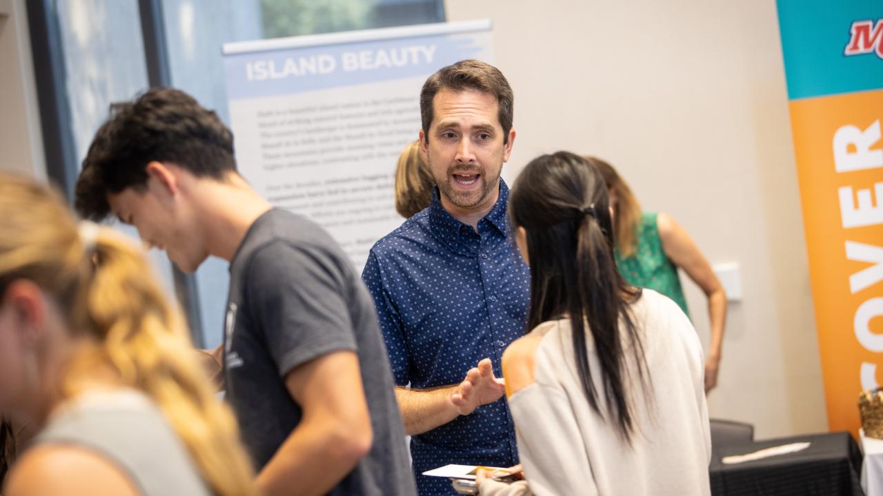 westmont students at 2025 career cafe