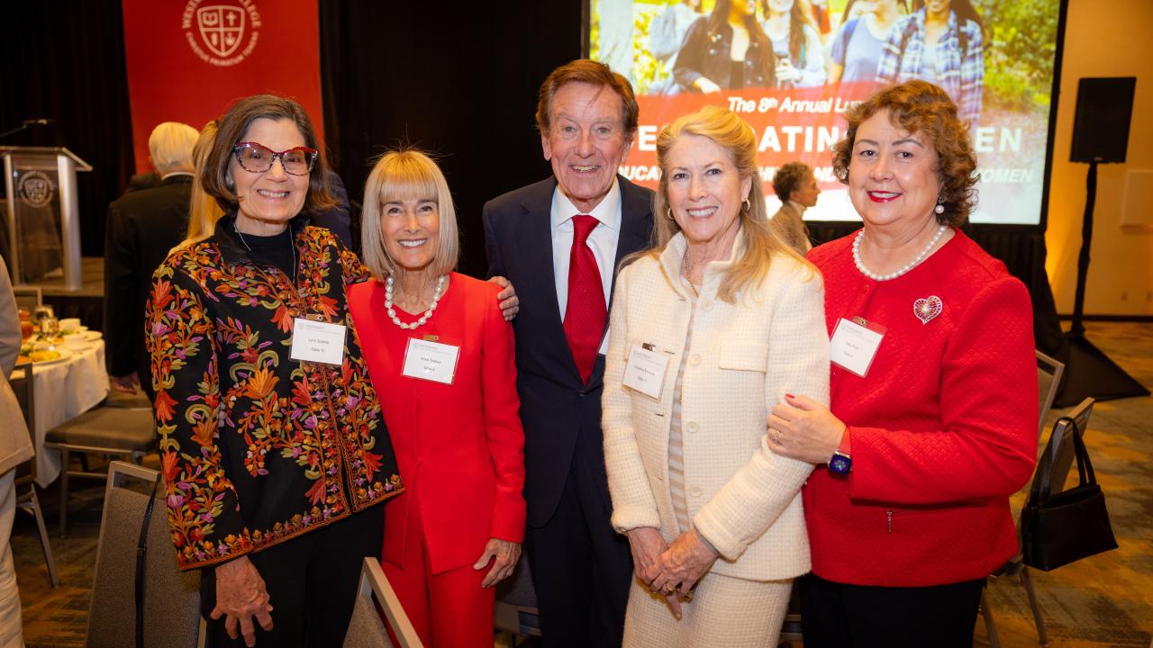 2025 awardee Anne Towbes and 2023 awardee Chris Emmons among the guests.