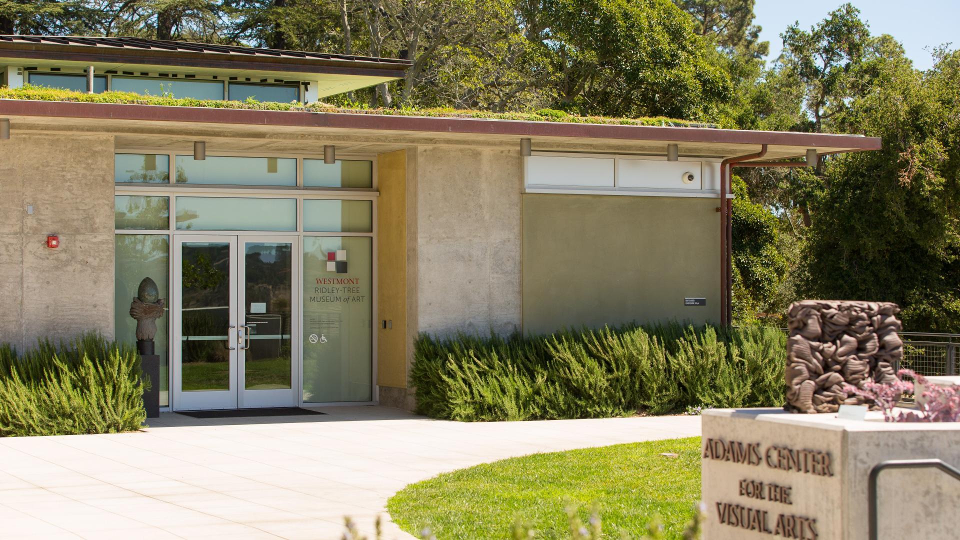 The outside of Westmont art museum
