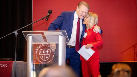 President gayle D. Beebe and Anne Smith Towbes