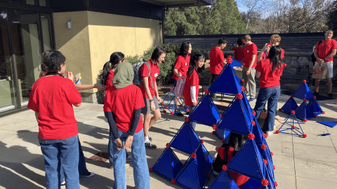 Group Construction of the Sierpinski Pyramid
