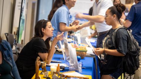 westmont students at 2025 career cafe