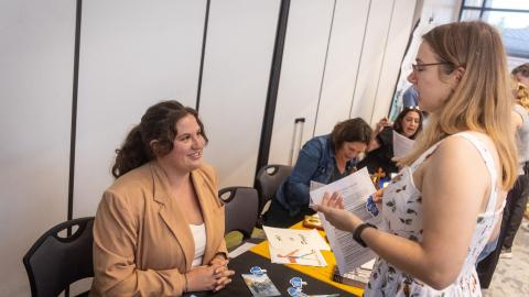 westmont students at 2025 career cafe
