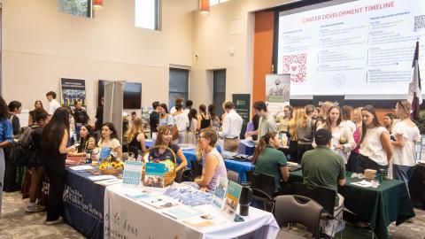 westmont students at 2025 career cafe