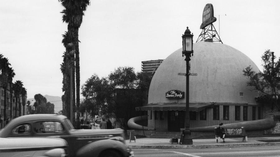 Ansel Adams' "Brown-Derby-on-Wilshire-Boulevard"