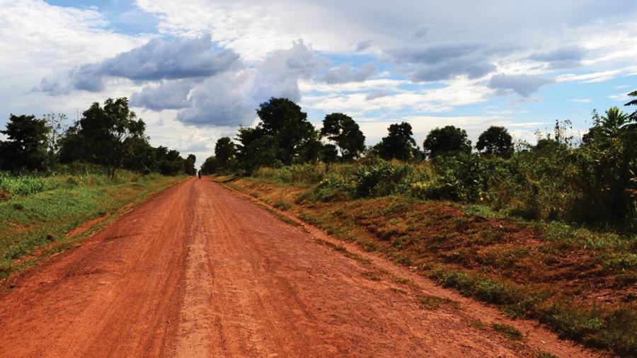 A road in Uganda