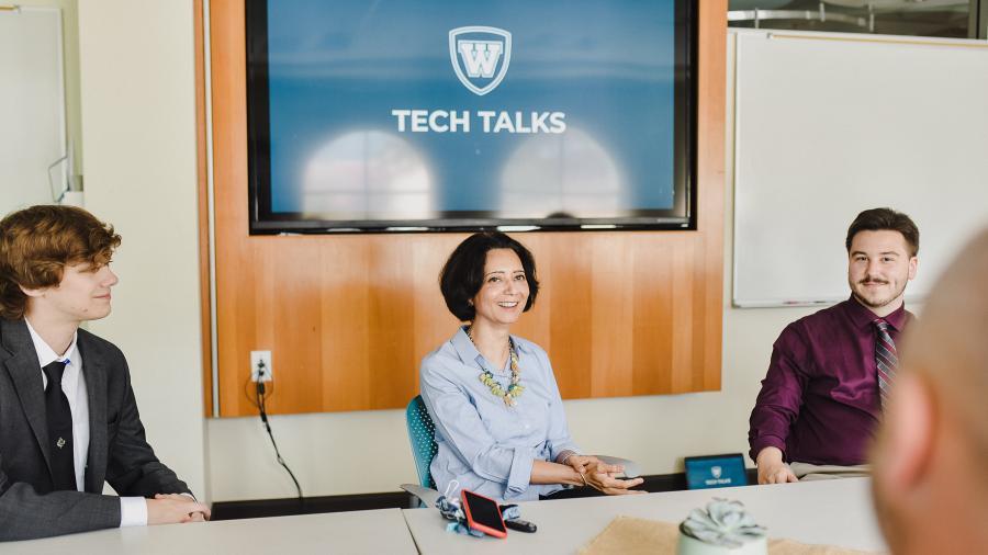 Anupama Vaid giving a Tech Talk