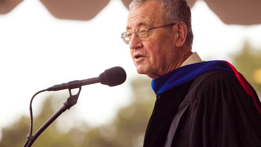 Dallas Willard at Westmont Commencement in 2011