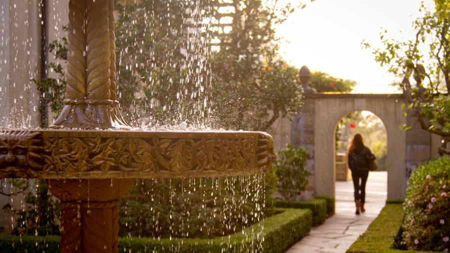 Fountain President's Patio Student
