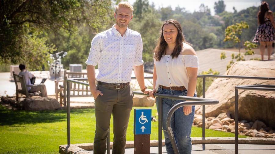 Abi Bradshaw ’23 and Mitchell Wybenga ’24