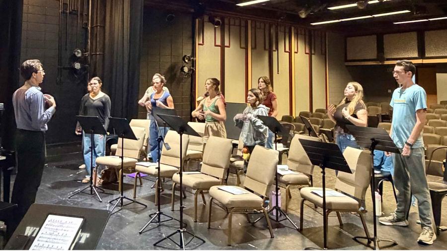 Momentum play rehearsal with Neil Di Maggio