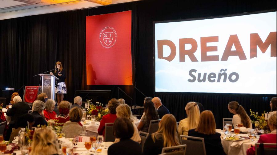 Irene Neller speaks at Women's Leadership Luncheon 