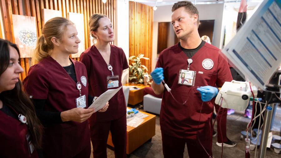 Nursing Students Learn about IVs