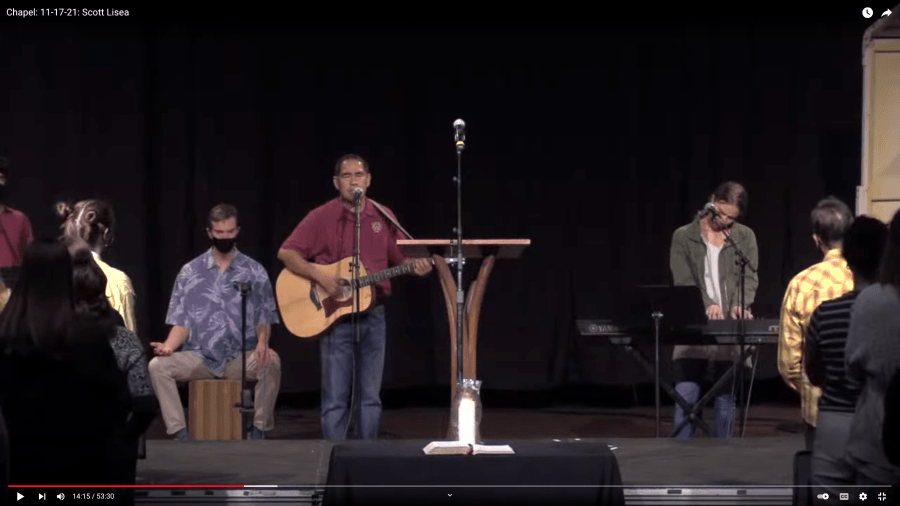 Rodelio Callos in chapel