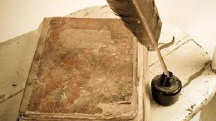 pen and book