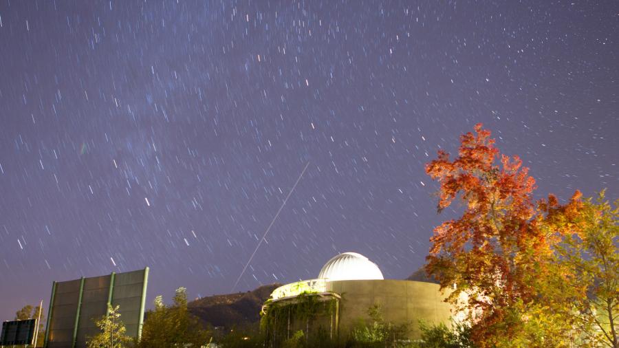 Time Lapse Photo of the Westmont Observatory