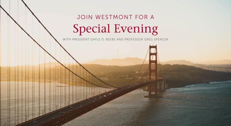 Bay Area Alumni Invitation Postcard, Golden Gate Bridge, San Francisco