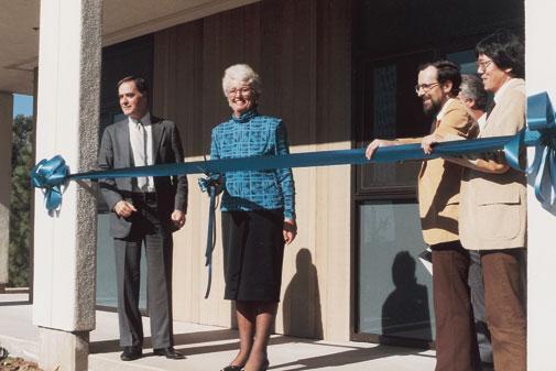 Whittier Hall dedication ceremony