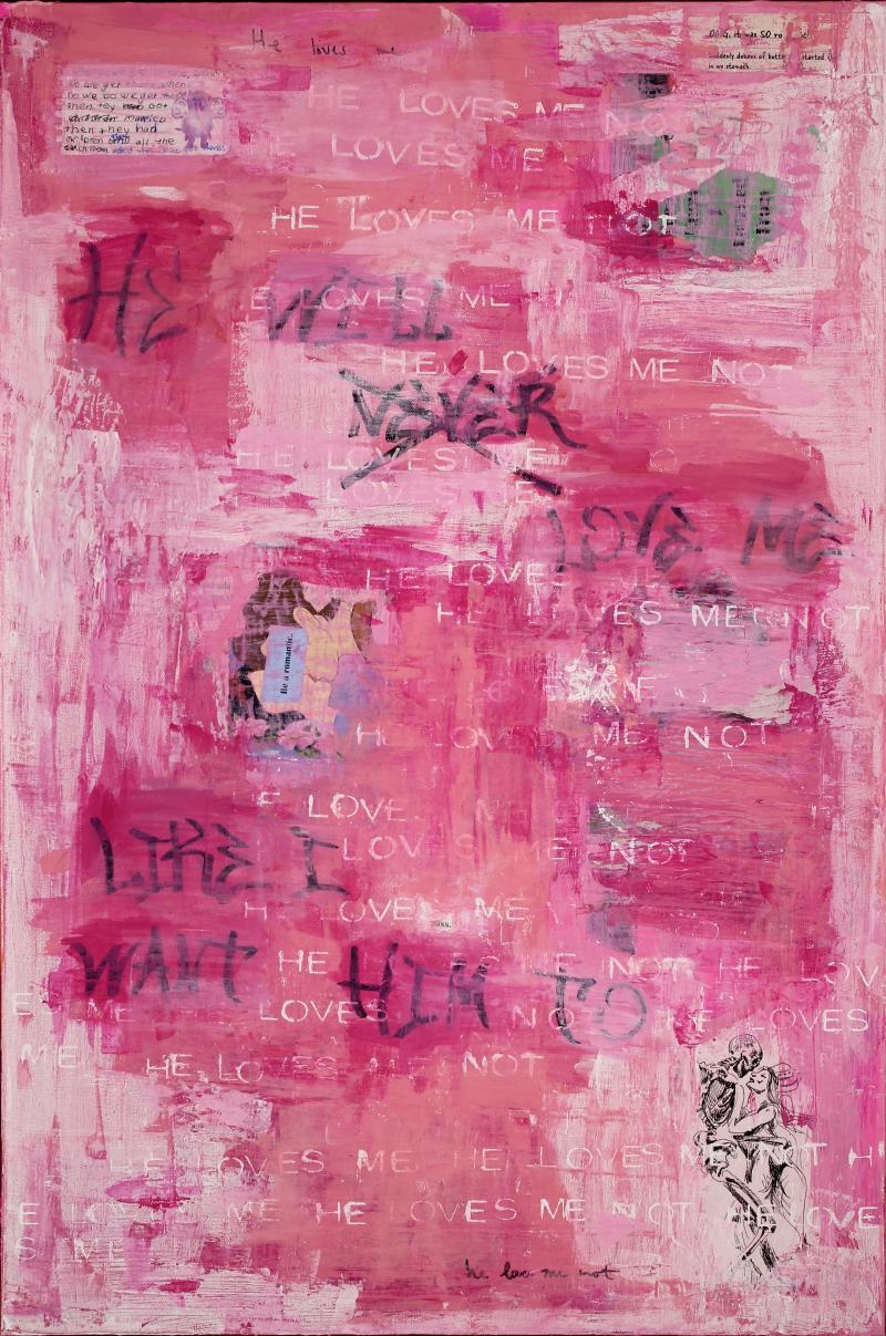 pink collage