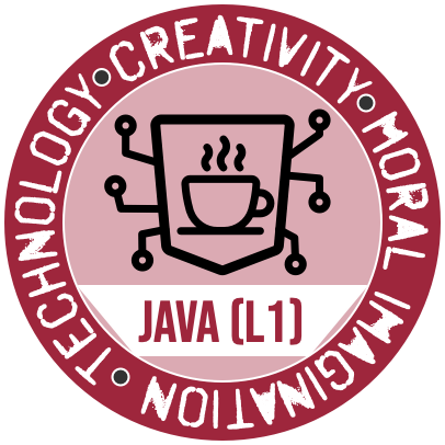 Westmont Center for Technology, Creativity and Moral Imagination Java Level 1 Badge