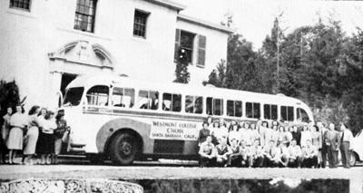 1950s choir bus