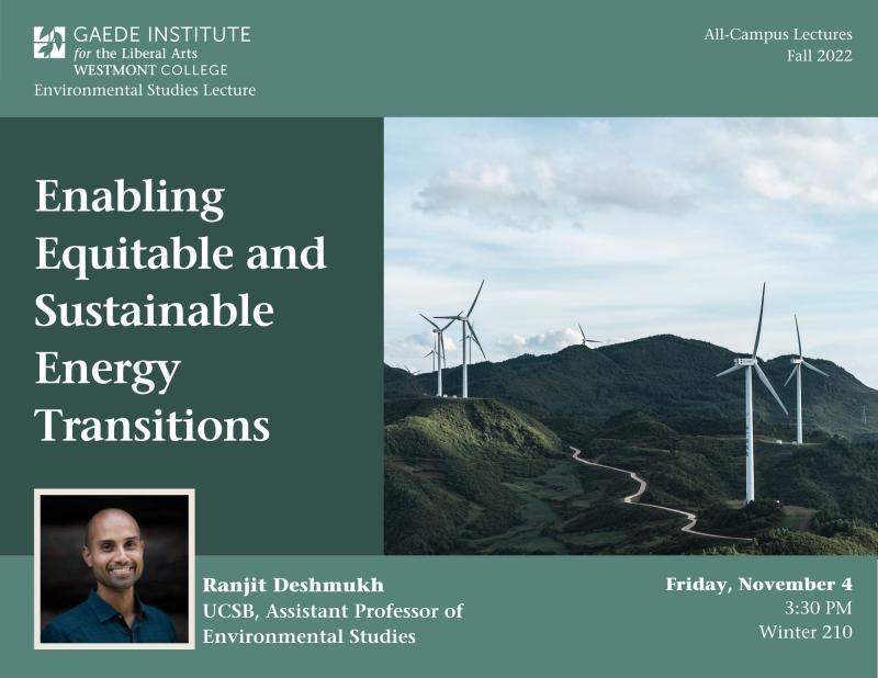 Enabling Equitable and Sustainable Energy Transitions 