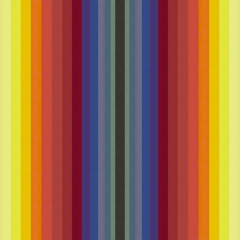 acrylic painting with colorful lines