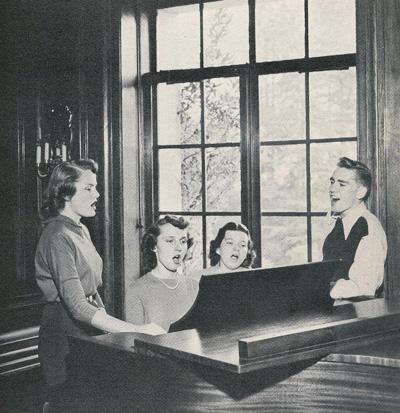 1950s students singing