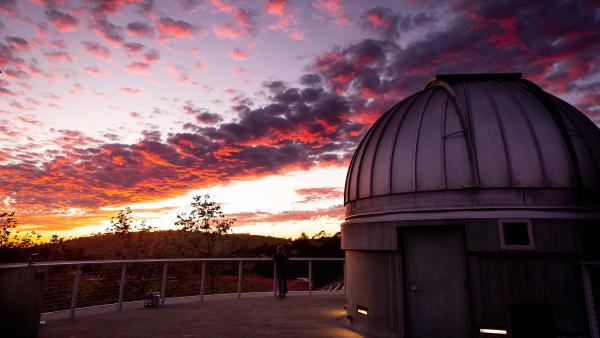 Westmont observatory at sunset
