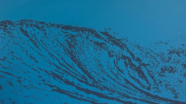 Ryan Ethington's "Wave Crest in Blue"