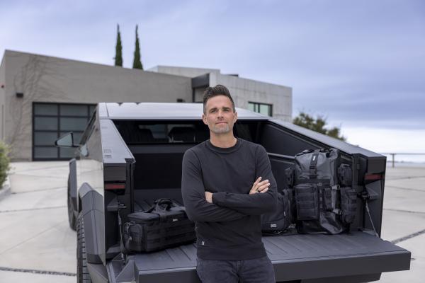 Ryan Judy shows off Mission Darkness bags