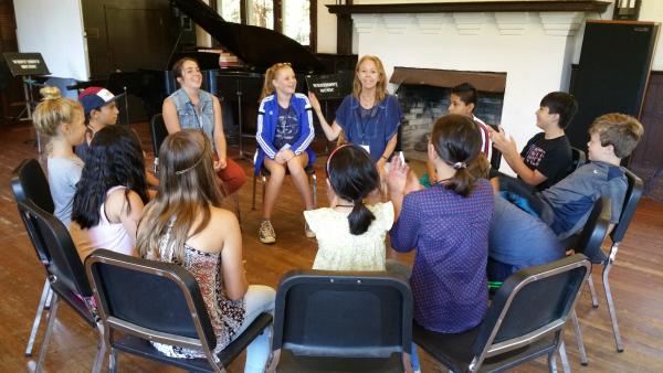 Laura Walter instructs early childhood music