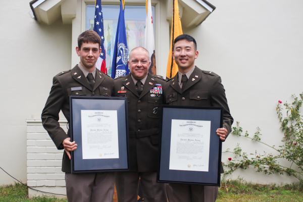 Jacob Bailey ’24 of Whitefish, Montana, and Jared Noh ’24 of Glendale 