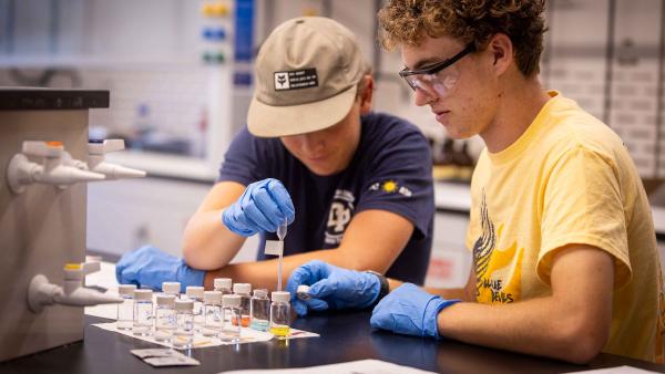 Science By the Sea Students in Chemistry Lab