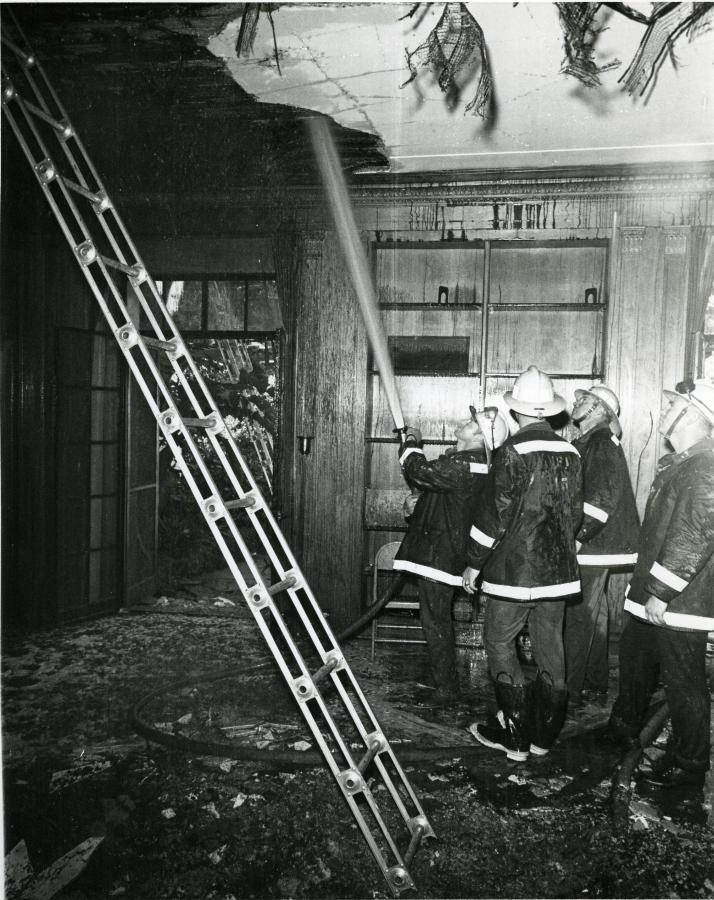  President’s Office after the kerrwood fire, 1970